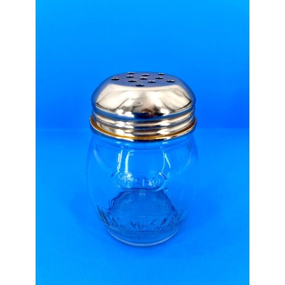 GLASS KRAFT PARMESAN CHEESE SHAKER W/ GOLD TOP - Picture 2 of 6